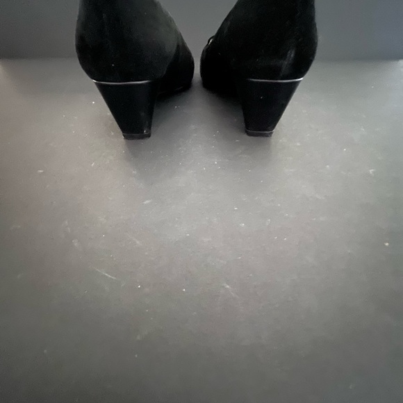 Coach “Margaret” Suede Low Wedges I Color: black I Size: 8.5 - Picture 2 of 5
